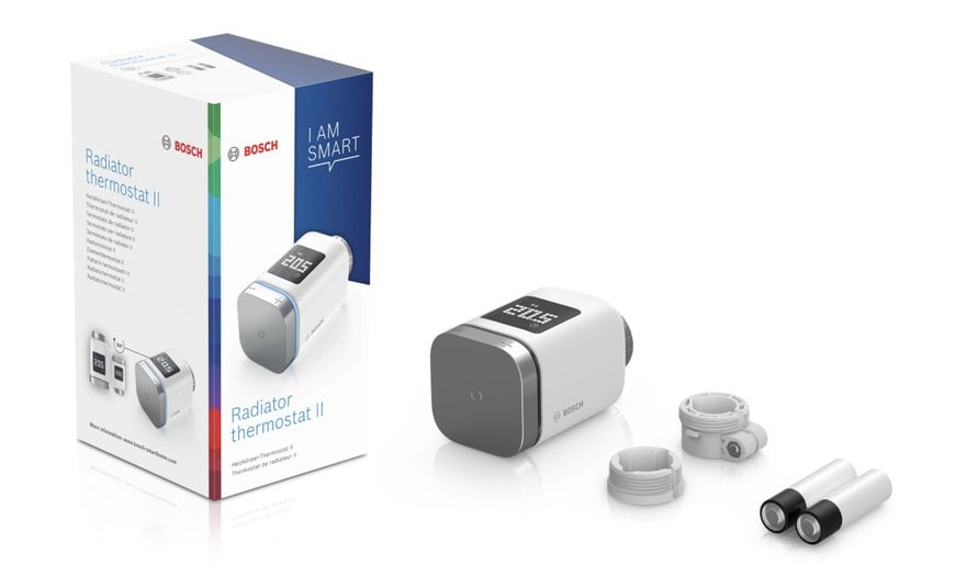 ENERGIESPAREND UND KOMFORTABEL HEIZEN: BOSCH SMART HOME HEIZKÖRPER-THERMOSTAT II, RAUMTHERMOSTAT II UND RAUMTHERMOSTAT II 230 V